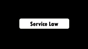 Service Law - Litigating Hand