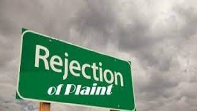 Rejection of plaint - res judicata