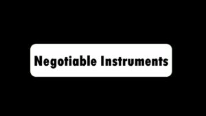 Negotiable Instruments Act